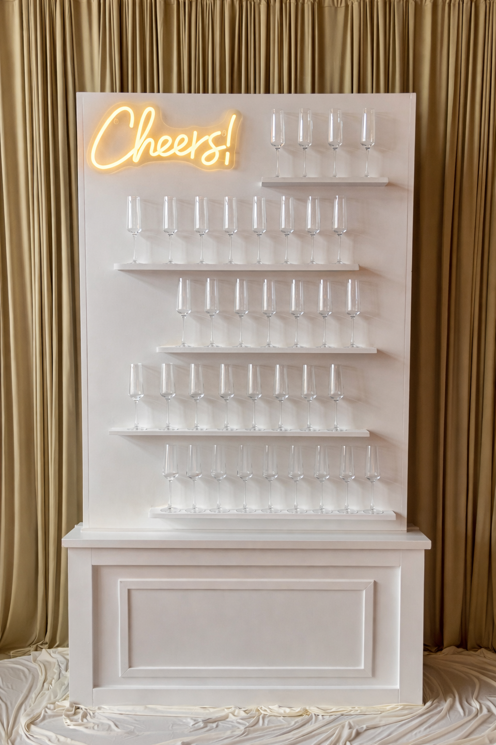Champagne wall rental