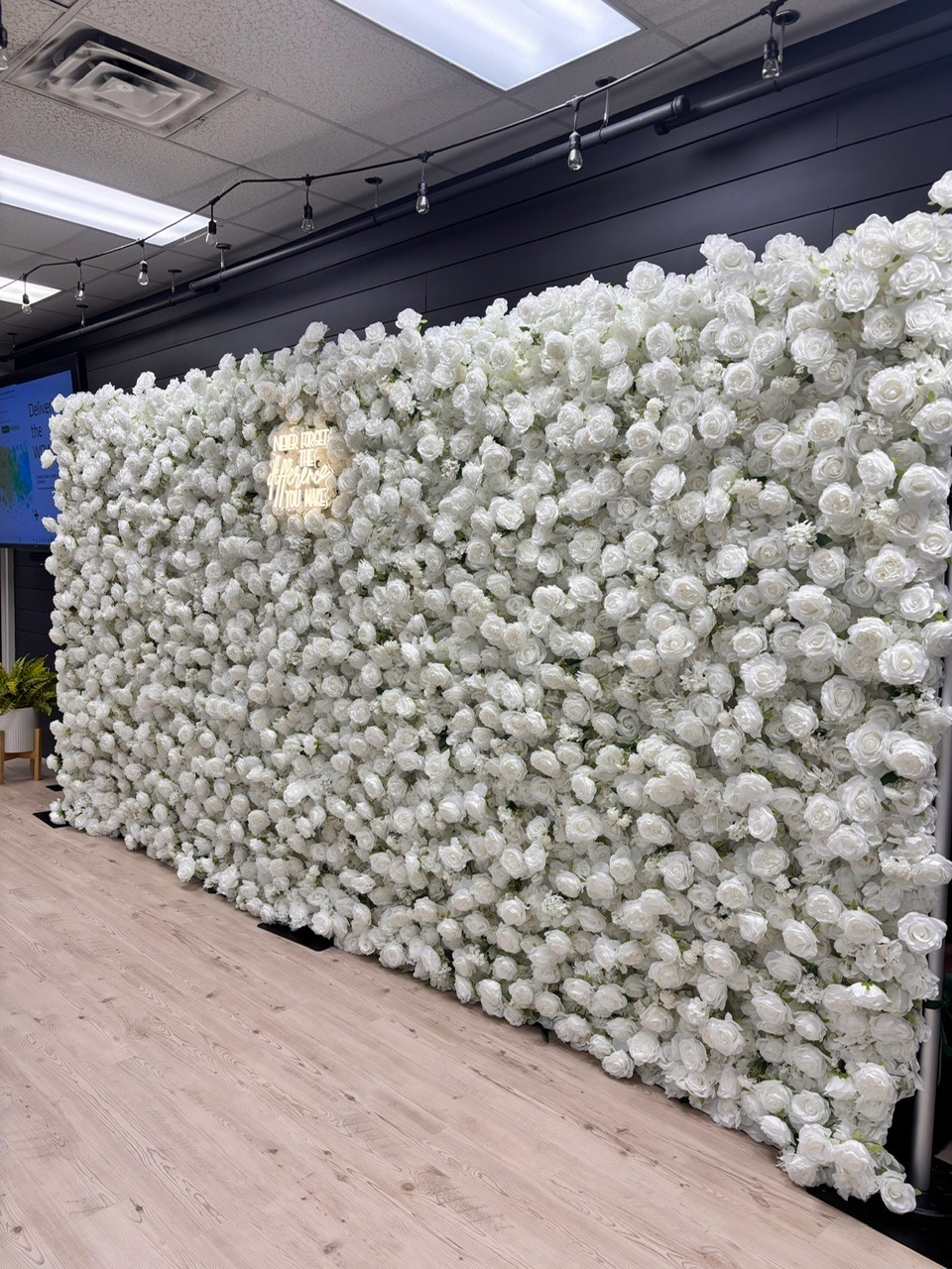 Sequin wall setup photo 1